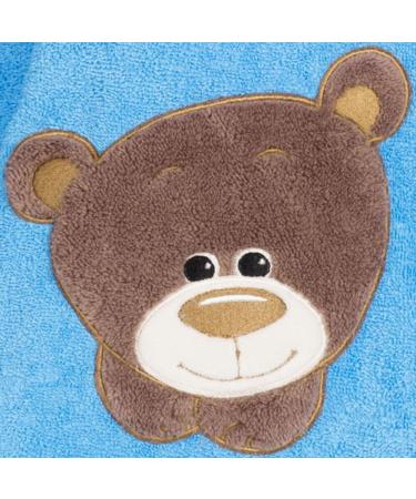 Buy Morning Star Badeponcho for Kids - 100% Cotton Oeko-Tex Hooded Towel & Bathrobe for Babies (1-3 Years) - Blue Bear Design - Buy Online on GoSupps.com