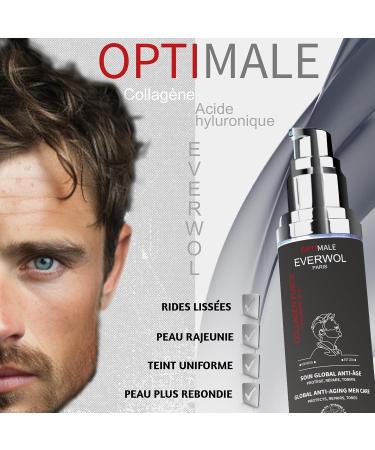 EVERWOL - 1 SET OF 2 PRODUCTS: 1 MOISTURIZING AND ANTI-AGING CREAM FOR MEN (hyaluronic acid and collagen) & 1 MOISTURIZING GEL FOR MEN (hyaluronic acid mint and cucumber) - Buy Online on GoSupps.com