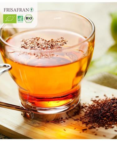FRISAFRAN | Infusion Rooibos Orange Bio en vrac 200g | Exp rience sensorielle | Saveur unique | Th rooibos | Sans caf ine | Nutritif | Hydratant | Agriculture durable | d sintoxication | sans th ine Orange 200g - Buy Online on GoSupps.com
