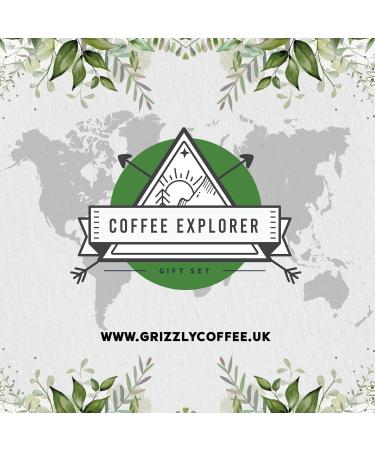 Coffee Gift Box | Coffee Explorer Gift Box | Coffee Gift Set | Great Gift for Coffee Lovers | Includes 8 Bags of Different Premium Coffees | Single Origin Coffee | Grizzly Coffee | (Ground) - Buy Online on GoSupps.com