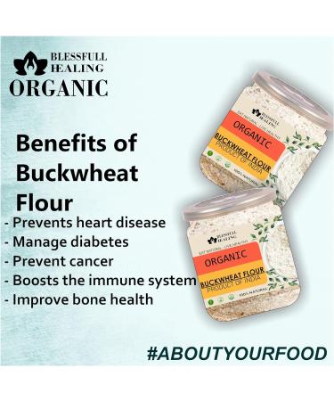 Blessfull Healing Organice BUCKWHEAT Flour 2 lb (907 Gram) - Buy Online on GoSupps.com