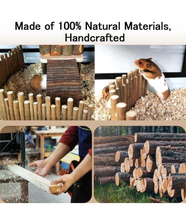 Longzhuo Hamster Wood Fence & Toys Natural Hiding Places Molar Exercises & Fun Bridges for Small Animals (50 cm) - Buy Online on GoSupps.com