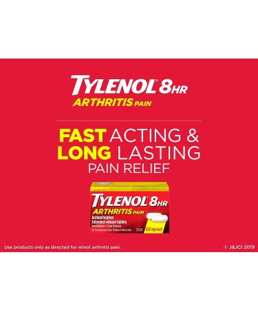 Tylenol 8 Hour Arthritis Pain Tablets - 24 ct, Acetaminophen Joint Pain Relief - Buy Online on GoSupps.com