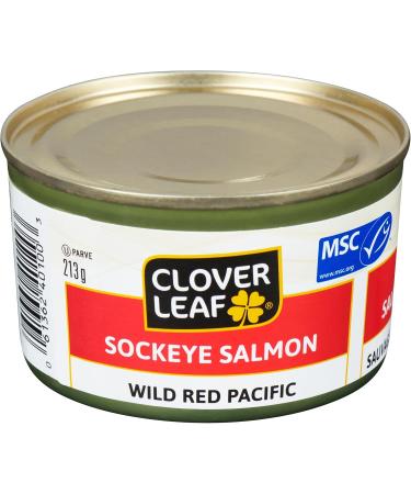 Clover Leaf Sockeye Salmon Wild Red Pacific- 213g 24 Count - Canned Salmon & Solid White Albacore Tuna in Water - 85g 24 Count - Canned Tuna Canned Salmon+Albacore Tuna in Water - Buy Online on GoSupps.com