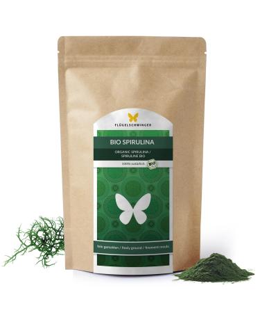 500g Bio Spirulina powder 100% natural residue-controlled cultivated and manufactured according to the EU- KO standard raw food quality without additives (500g)