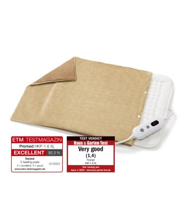 Promed heating pillows HKP - 1.6 XL heat pillow with automatic switch -off 6 temperature levels quick warming up turbo Heat XL dimensions 46 x 35 cm washable inclusive pillow cover overheating protection