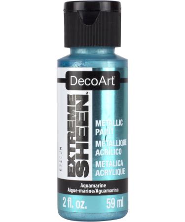 DecoArt Extra Sheen Paint - Aquamarine - 2 fl oz 2 Fl Oz (Pack of 1) Aquamarine