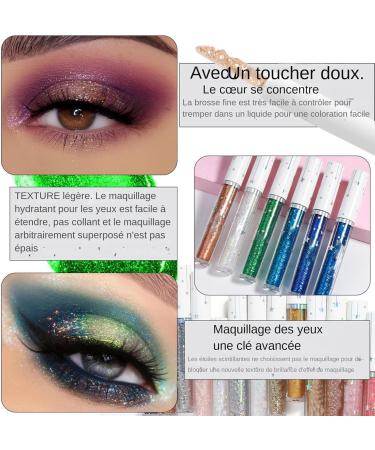  G n rique Glitter Eyeliner - 6 Colors | Long-Lasting Sparkling Makeup Highly Pigmented Smudge-Proof Sparkling Eyeliner Eyeshadow Party Everyday Look - Buy Online on GoSupps.com