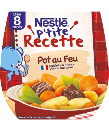 NESTL B B Nestl Baby P'tite Recipe Pot Au Feu Complete Flat Pot from 8 Months - 2 x 200 g - Buy Online on GoSupps.com