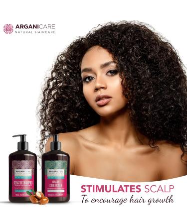 Arganicare Keratin Shampoo & Conditioner Set | Hair Thickening Strengthening & Moisturizing Treatment with Organic Argan Oil & Shea Butter | Suitable for All Ages | 27 Fl Oz - Buy Online on GoSupps.com