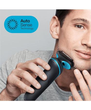 Buy Braun Series 5 CS Razor for Men - Electric Shaver with 3 Flexible Blades & Beard Trimmer | M4500CS Turquoise & 53B Black - International Shipping Available - Buy Online on GoSupps.com