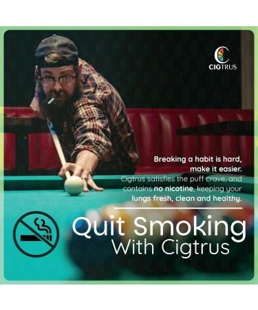 cigtrus Natural Non Nicotine Inhaler Tobacco Free Quit Smoking Substitute Smoke Free Habit Support by Cigtrus 3-Piece - Green - Buy Online on GoSupps.com