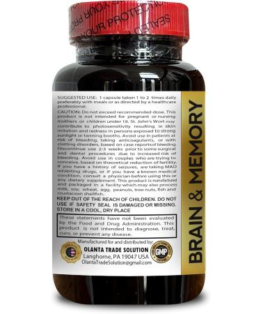 OLANTA TRADE SOLUTION Mind Matrix Support Focus & Clarity Supplement Daily Cognitive Support for Adults Seeking Sharpness Motivation & Balanced Energy | 1 Bottle 60 Capsule - Buy Online on GoSupps.com