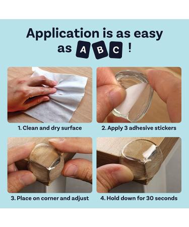 Baby Proofing Corner Protectors Guards - Furniture Edge Protector for Babies & Kids - Safety Guards & Cushions for Table  Desk  Crib  Fireplace  Corners & Edges | Clear  Safe | 12 Bumpers Pack 12 Count (Pack of 1) - Buy Online on GoSupps.com