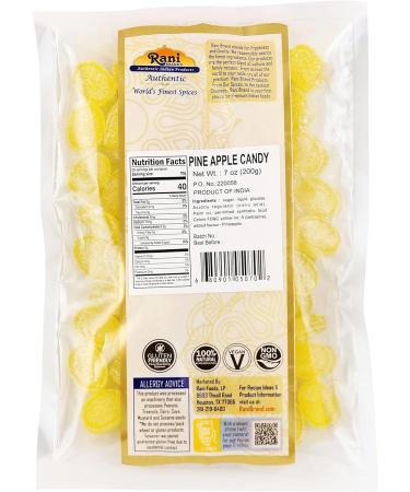 Rani Pine Apple Candy 7oz (200g) Indian Tasty Treats | Vegan | Gluten Friendly | NON-GMO | Indian Origin - Buy Online on GoSupps.com