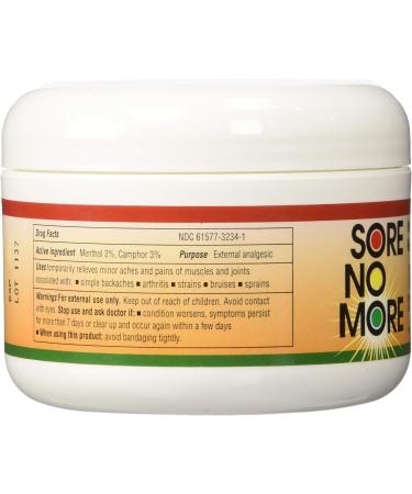 Sore No More Warm 8 oz Jar - Fast-Acting Pain Relief Gel - Buy Online on GoSupps.com