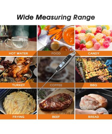 Doqaus Digital Meat Thermometer - Instant Read Grill & BBQ Thermometer for Cooking Roasting & Kitchen - Accurate & Fast 3s Readout - Silver - Buy Online on GoSupps.com