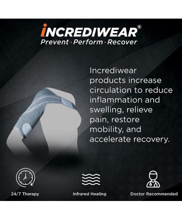 Incrediwear Shoulder Brace for Men and Women - Shoulder Support for Recovery & Pain Relief - Reduces Inflammation & Swelling - Left & Right Shoulder (Large, Grey) - Buy Online on GoSupps.com