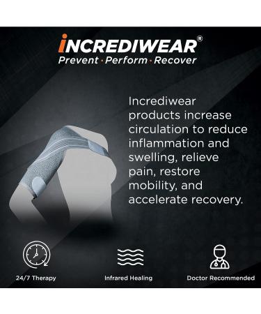 Incrediwear Shoulder Brace for Men & Women - Shoulder Support Brace for Recovery & Pain Relief - Reduces Inflammation & Swelling - Left & Right Shoulder Design - Grey Medium (Pack of 1) - Buy Online on GoSupps.com