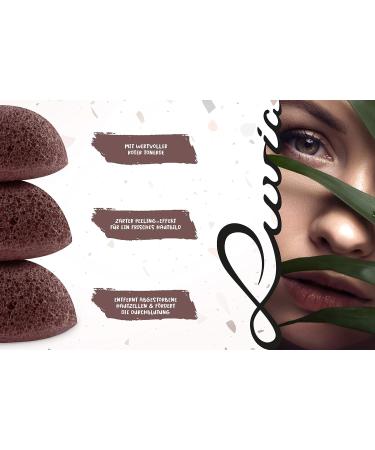 Konjac Swim Set Luvia Red Clay Natural Sponge for Facial Cleaning & Peeling | Vegan & Perfect for Sensitive Skin - Buy Online on GoSupps.com