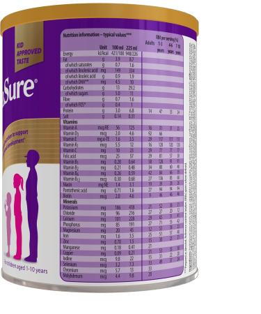 PaediaSure Shake 850g Chocolate - Balanced Nutritional Supplement for Kids with Protein, Carbs, Essential Fatty Acids & Minerals - Buy Online on GoSupps.com