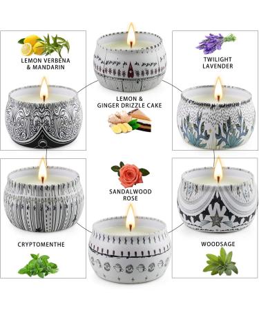 Scented Candles Gift Set for Women - Aromatherapy Soy Wax Candles for Stress Relief - 6 Pack for Birthday, Teacher, Sister, Mom - Buy Online on GoSupps.com