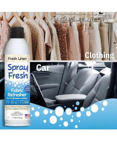 Buy Spray Fresh Fabric Refresher - Deodorizer & Freshener for Clothing Bedding & Furniture - Eliminate Smoke & Odors - Prevent Wrinkling - Fresh Linen - International Shipping Available - Buy Online on GoSupps.com