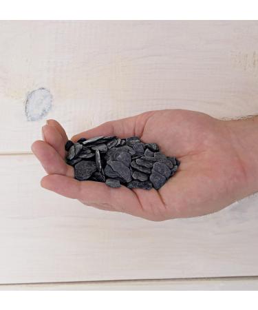 Landare Black Pebble Stones 1.8kg - Decorative Stones for Vases Aquariums & Gardens (6-10 mm) - Premium Gravel & Decoration - Buy Online on GoSupps.com