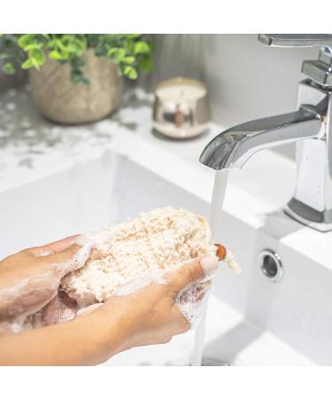 5 Pack Premium Exfoliating Mesh Soap Saver Bags - Natural Ramie & Sisal Loofah Pouches for Bath & Shower | Includes Bonus 3 Wall Hooks - Enhance Your Skincare Routine - Buy Online on GoSupps.com