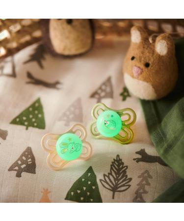 Mam Perfect Night Luminous Silicone Pacifier & Holder | 2-6 Months | Beige - Shop Internationally - Buy Online on GoSupps.com