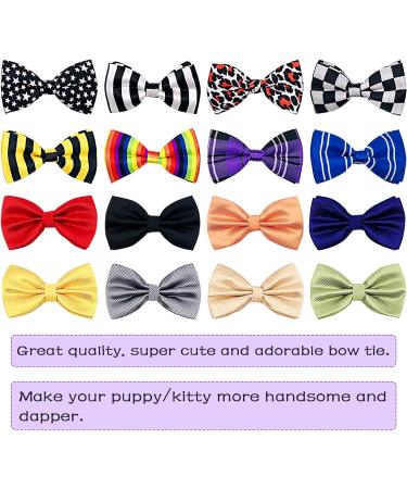 JpGdn Small Dogs Collar Attachment Bows Ties for Puppies Cats Birthday Party Adjustable Bowties Sliding Bows Neckties Grooming Accessories Costumes Wedding 20pcs for large size - Buy Online on GoSupps.com