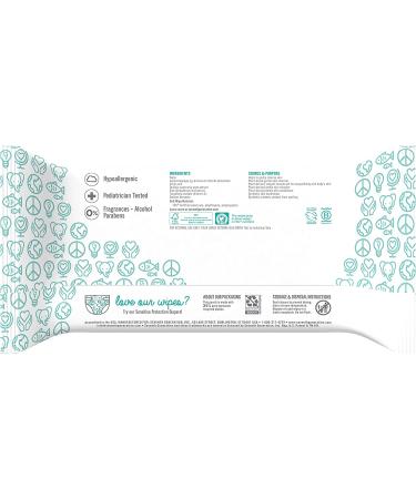Seventh Generation Baby Wipes Unscented & Sensitive 64 Count (Pack of 4) - Gentle & Hypoallergenic - Buy Online on GoSupps.com