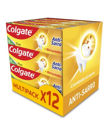 Colgate COLGATE - Dentifrice Colgate Anti-Sarro Pack de 12 x 75 ml