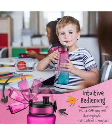 Buy My Vesperbox Minny Leak-Proof Children s Water Bottle - 350ml 500ml 750ml - BPA Free Tritan with Straw/Sieve - Perfect for Kindergarten & School - Purple/Blue - Buy Online on GoSupps.com
