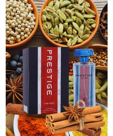 Prestige For Men Eau De Toilette 3.4 fl oz. Woody Spicy fragrance for men. - Buy Online on GoSupps.com