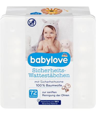 Babylove wet wipes and co (5x 72 pieces safety cotton buds) 5x 72 pieces safety cotton buds
