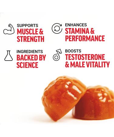 Test X180 Gummies Testosterone Booster for Men with Tongkat Ali & Horny Goat Weed - 30 Servings - Buy Online on GoSupps.com