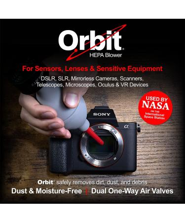 Orbit HEPA Filter Air Blower for Cameras, Sensors & Electronics - Dust Free Camera Lens Cleaner & Sensor Blower for Sensitive Equipment - Buy Online on GoSupps.com