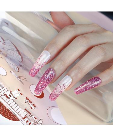 Nail Polish Set - Glitter Nail Varnish Sets - Quick Dry & Long Lasting Pink Nail Polish - Oil-Based Formula Nail Polish Gift Set - No Need Cure Nail Paint for DIY Nail Art - Buy Online on GoSupps.com