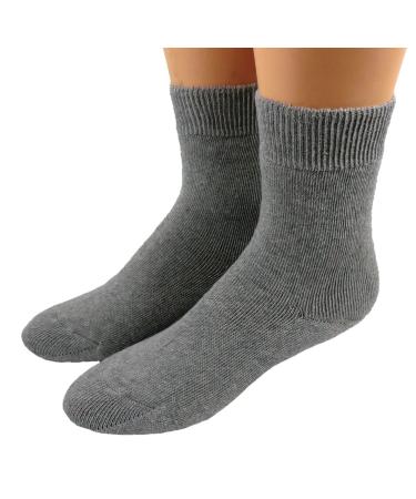 Shimasocks Thermo Health & Diabetic Socks - Stockings without Elastic for Women & Men 47-50 Grey Melange