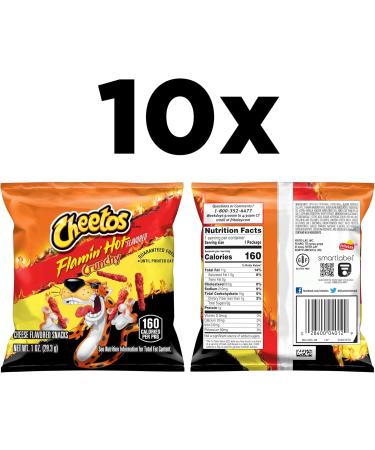 Cheetos Crunchy Flaming Hot 1 Oz 10 Pack - Buy Online on GoSupps.com
