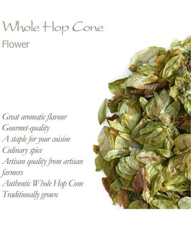 Organic Dried Whole Leaf Hops - 50g Pack - Ideal for Tea - Hop Cone Flowers Leaves - Buy Online on GoSupps.com