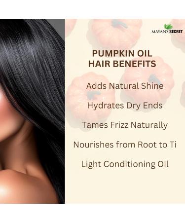 Mayan's Secret Pumpkin Seed Oil USDA Certified Organic Cold Pressed Virgin Natural Moisturizer for Dry Hair Rough Skin and Nails - Buy Online on GoSupps.com