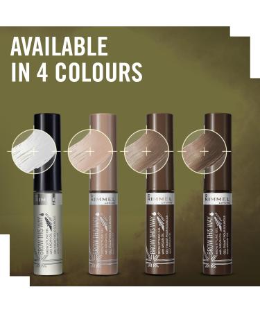  Rimmel Rimmel London Brow This Way Argan Oil Styling Gel Tames & Defines Eyebrows Blonde 5ml - Buy Online on GoSupps.com