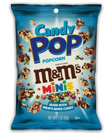 Snack Pop Candy Coated Popcorn Variety Pack with Real Candy Pieces & Chocolate Drizzle - Snickers, Twix, M&M Minis - 16 Count - Buy Online on GoSupps.com