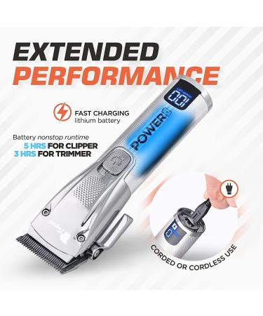Fagaci Professional Hair Clippers Set for Men - Cordless Turbo Power Barber Clippers for Precise Hair Cutting and Trimming - Buy Online on GoSupps.com