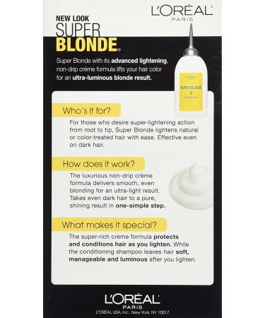 L'Oreal Paris Super Blonde Creme Lightening Kit - 200 Bleach Blonde - Buy Online on GoSupps.com