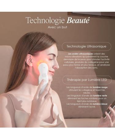 Face Lift Wand by Project E Beauty | Red Blue & Green Light | Vibrating Massage | Collagen Boost | Anti-Aging | Firming | D - Buy Online on GoSupps.com