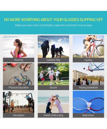 Soogree Glasses Earrings | Anti-Slip Silicone Elastic Hooks for Comfort | International Shipping - Buy Online on GoSupps.com