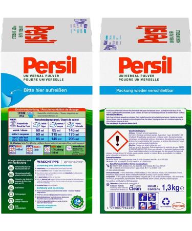 Persil Universal Powder Detergent - 20 Washloads | Deep-Purity-Plus Technology for Radiant Stains & Brightness - Shop Internationally - Buy Online on GoSupps.com